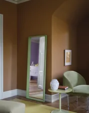 Zrcadlo Arced 170x61, light green