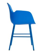 Židle Form s područkami, bright blue/bright blue