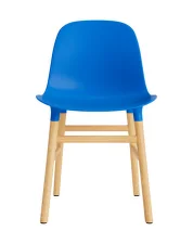Židle Form, bright blue/oak
