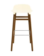 Barová židle Form 75 cm, cream/walnut