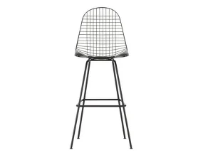 Barová židle Eames Wire High, basic dark