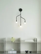 Nástěnná lampa Vekst, black