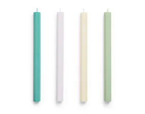 Svíčky Hexagon Candle set 4ks, fresh