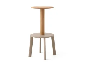 Barová židle Massif Bar Stool AV40, oak/grey beige