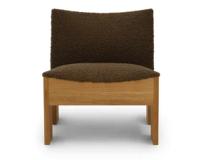 Křeslo Tenon Natural Oak, Zinc Drake Mocha