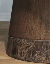 Jídelní stůl Piro Ø160 cm, dark oiled oak