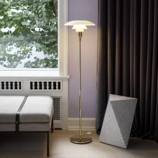 Stojací lampa PH 3½-2½, brass metallised
