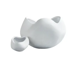 Dekorační mísa Curve Bowl Big, bone white
