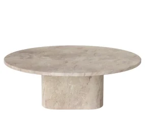 Venkovní konferenční stolek Eida Ø90 H32, beige marble