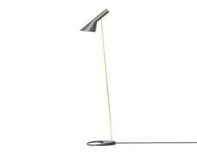 Stojací lampa AJ, warm grey/brass