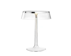 Stolní lampa Bon Jour, chrome/transparent