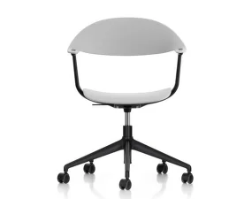 Kancelářská židle Mynt Plastic s kolečky, grey/black
