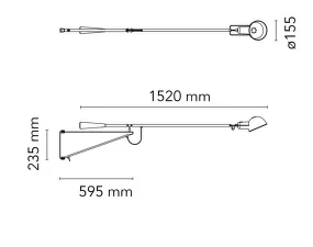 Nástěnná lampa 265 Small, chromatica