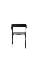 Židle Missing Armchair, black lacquered ash