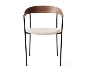 Židle Missing Armchair, lacquered walnut/Barnum 24