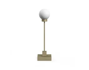 Přenosná stolní lampa Snowball, grey beige