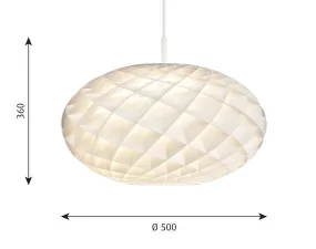 Závěsné svítidlo Patera Oval, white