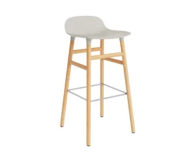 Barová židle Form 75 cm, light grey/oak