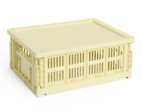 Plastové víko Colour Crate M, light yellow