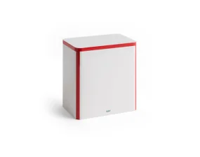 Úložný box Tin Container Large, off-white and red