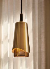 Závěsná lampa Umanoff, brass