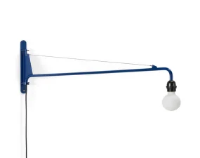 Nástěnná lampa Petite Potence, Prouvé Bleu Marcoule