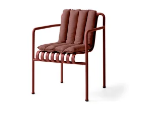 Prošívaný podsedák Palissade Dining Armchair Soft Quilted Cushion, iron red
