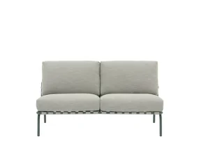 Pohovka Settle Sofa 2-Seater bez područek, Ribbed Weave 2/dark green