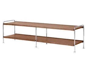 Policová sestava Alima NDS4, chrome / walnut