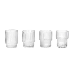 Sklenice Ripple, set 4ks