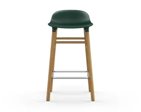 Barová židle Form 65 cm, green/oak