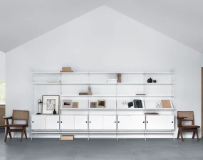 Police String Magazine Shelf 78 x 30, white