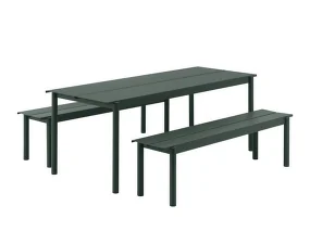 Stůl Linear Steel Table 200 cm, dark green