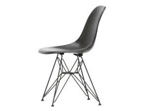 Židle Eames Fiberglass DSR, elephant hide grey/black