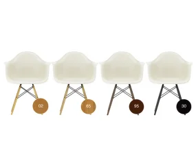 Židle Eames DAW upholstered, warmgrey/ivory