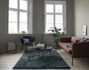 Stolek Marble Table Large, black marquina