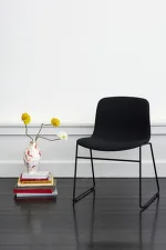 Židle AAC 09, Black Powder Coated Steel /  Steelcut 190