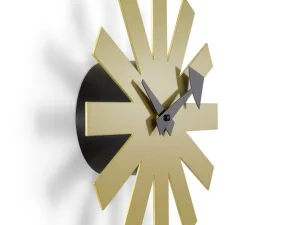 Hodiny Asterisk Clock, brass