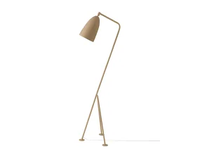 Stojací lampa Gräshoppa, olive brown