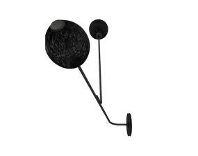 Nástěnná lampa Satellite, soft black