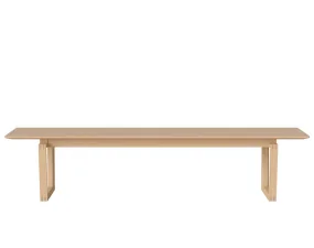 Lavice Nord 200 cm, white pigmented oiled oak