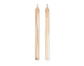 Svíčky Dryp set 2ks, beige