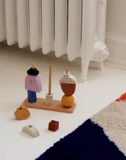 Dřevěná skládačka Character Stacking Blocks