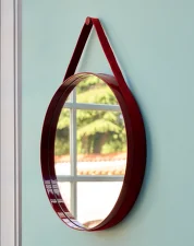 Zrcadlo Strap Mirror 70cm, light grey