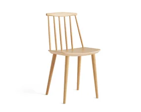 Židle J77, lacquered oak