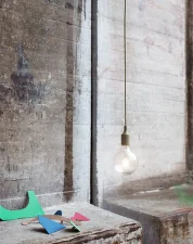 Závěsná LED lampa E27, olive