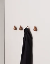 Věšáky Dropit Large, walnut