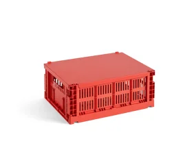 Kovové víko Colour Crate M, red