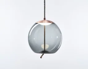 Závěsné svítidlo Knot Small Sfera PC1035, smoke grey / copper