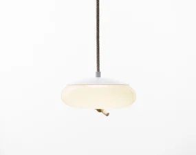 Závěsné svítidlo Knot Small Disco PC1037, opaline / white matte